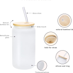 Drinking Glasses with lids and straws